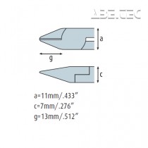 Boční kleště se vsazeným spojem 1223EP02 bez fasety