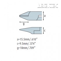 Boční kleště se vsazeným spojem 1361EP02 extra silné, s fasetou