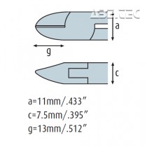 Boční kleště 3203HS12 bez fasety