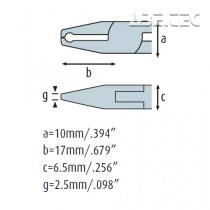 Čelní štípací kleště 3501HS22 s fasetou