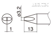 Pájecí hrot HAKKO T33-D32