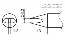 Pájecí hrot HAKKO T37-D32