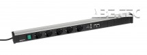Kabelový kanál 683, 5 zásuvek, 2 USB, 2 CAT6A, vypínač, TPR7-003-FR