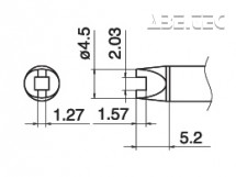 Odpájecí hrot T15-R20-2,0R