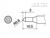 Pájecí hrot T15-SB08 -0,8SB