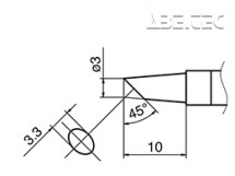 Pájecí hrot HAKKO T36-BC3/3BC