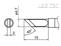 Pájecí hrot HAKKO T36-K/K