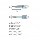 Úchopové kleště ploché SMD 4226HS12 zoubkované