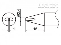 Hakko - Pájecí hrot HAKKO T37-D24