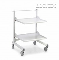 Treston - Průmyslový vozík Treston Multi Trolley M500, nízký, 2 nastavitelné police, TMTL5-002-41