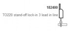 Iteco Trading S.r.l. - Lisovací sada pro SUPERCUT/TS1 "TO220, Stand-off / lock-in, 3 Lead in line"