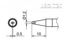 - Pájecí hrot HAKKO T39-D12