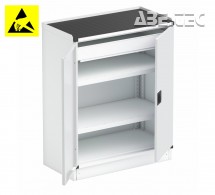 Treston - ESD ocelová skříň s policemi a zásuvkou 80/100-1 C30549002T, 800x425x1000mm, šedá