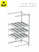 Treston - Boční rozšíření Treston FiFo Flow Rack, M900, ESD, 933x805x1860mm, TFR900SE-49