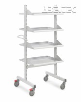 Treston - Průmyslový vozík Treston Multi Trolley M900, vysoký, 4 police, TMTH9-001-41
