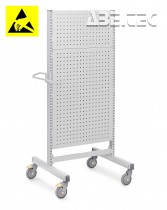 Treston - Průmyslový vozík Treston Multi Trolley M900 ESD, vysoký, perf. panely, TMTH9-005-49