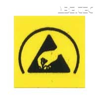  - Lepicí štítky - ESD symbol s polokruhem, 12x12mm, 56ks/list