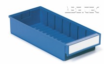  - Policový zásobník 4020-6, 400 x 186 x 82 mm, modrý